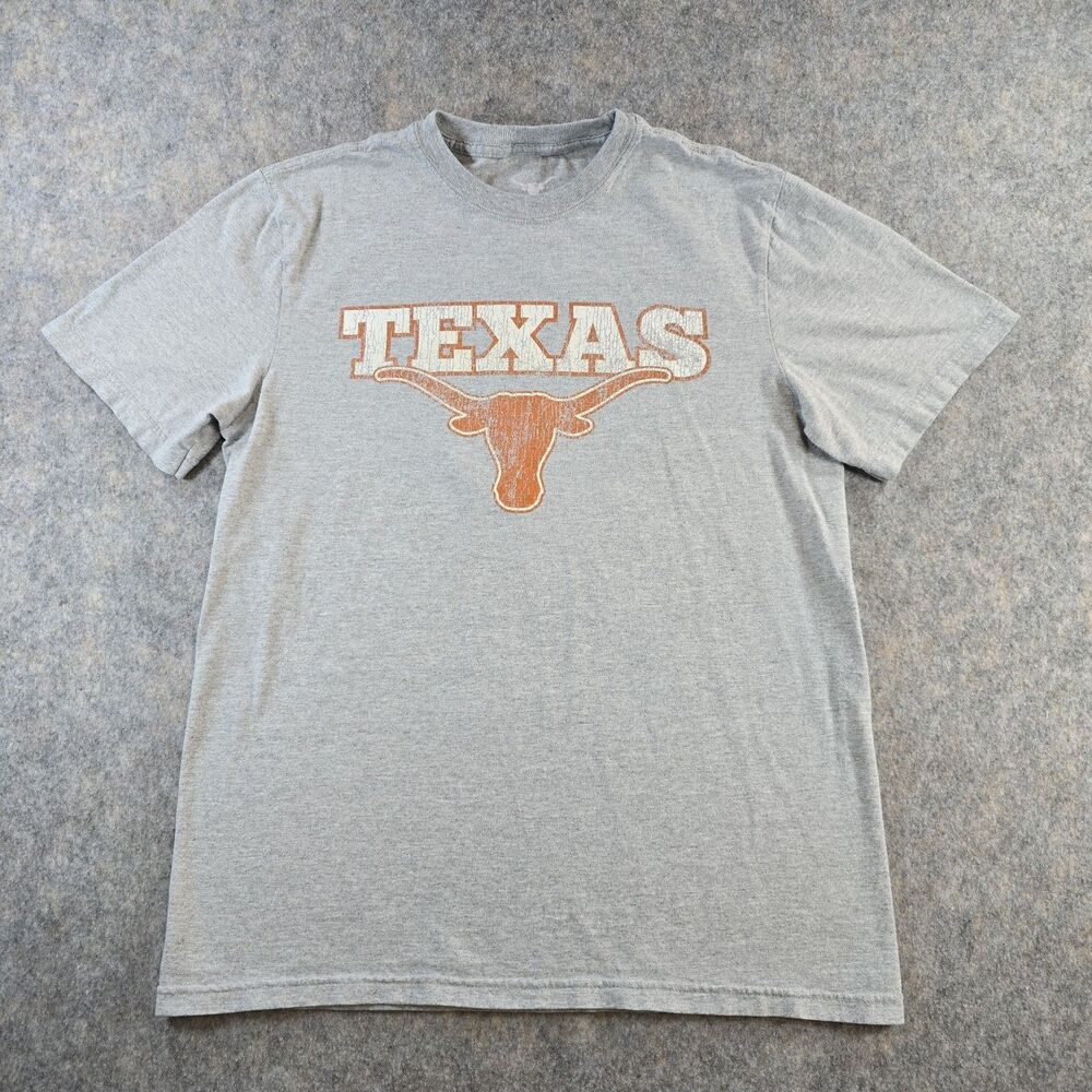 Authentic We Are Texas Longhorns T-Shirt Adult Size S Heather Gray Orange NCAA